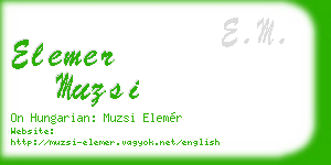 elemer muzsi business card